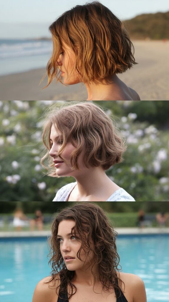  The Blunt Cut with Beach Waves