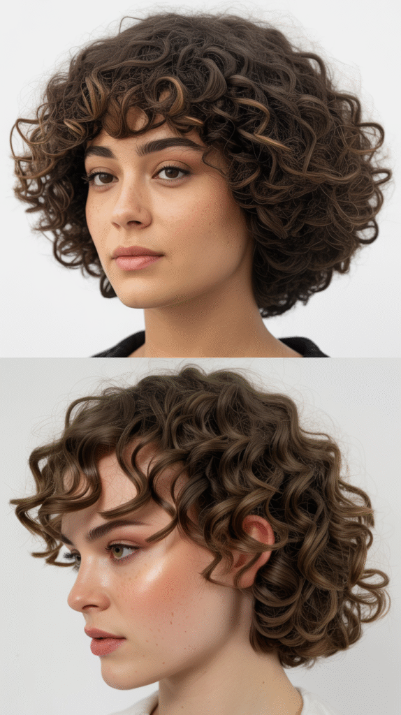  Curly Bowl Cut