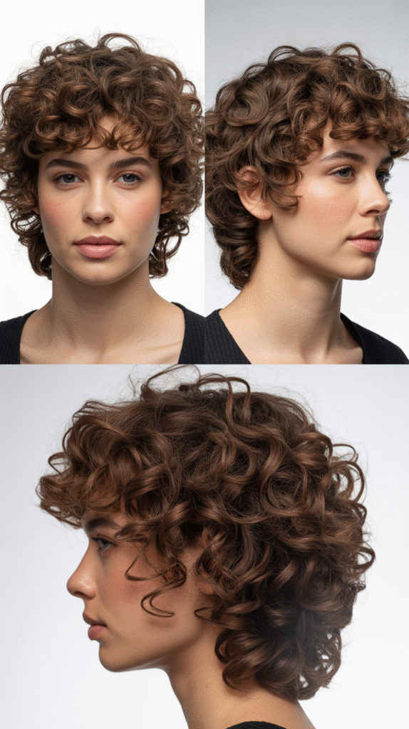 Curly Mullet for Adventurous Personalities