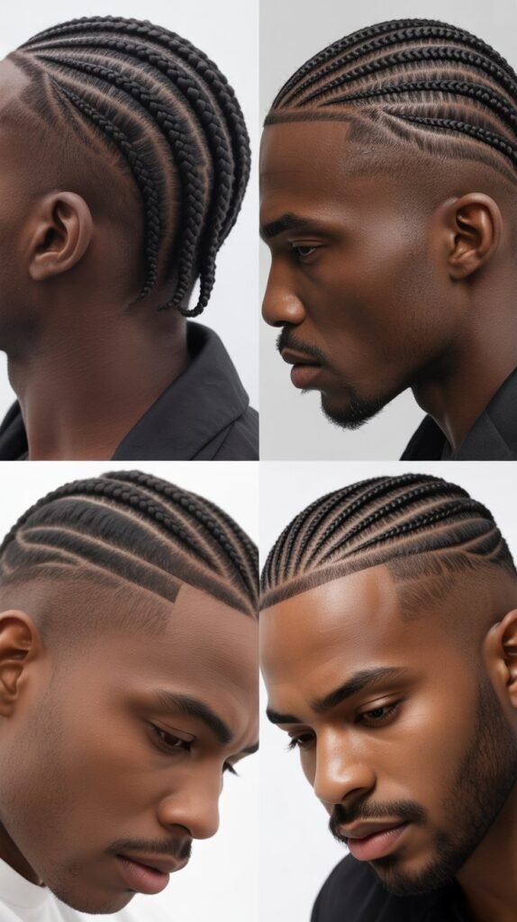 Cornrows With Undercut Design