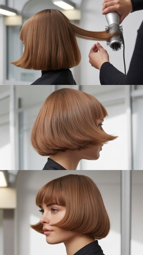 Blunt Midi With Flipped Ends