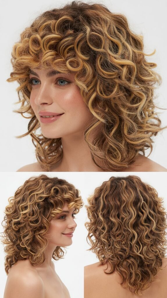  Sun-Kissed Highlights on Beach Wave Curls