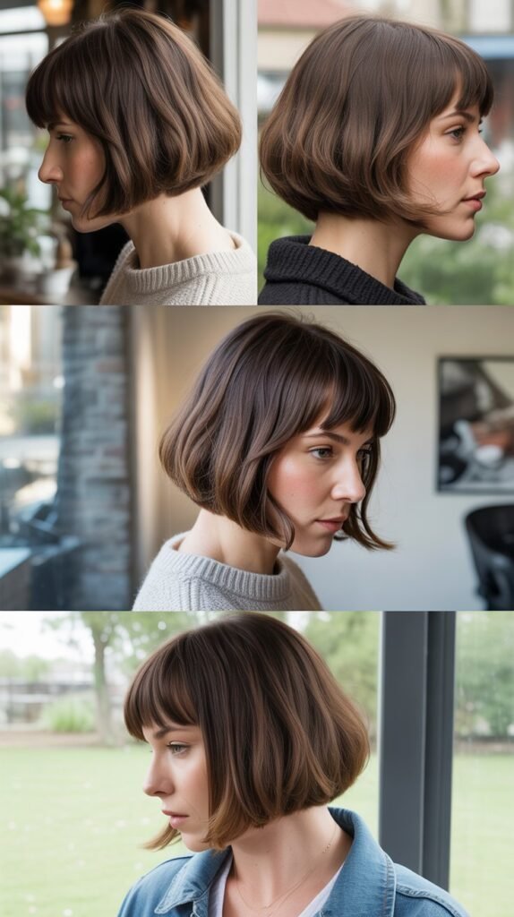 The Blunt Cut with Feathered Ends