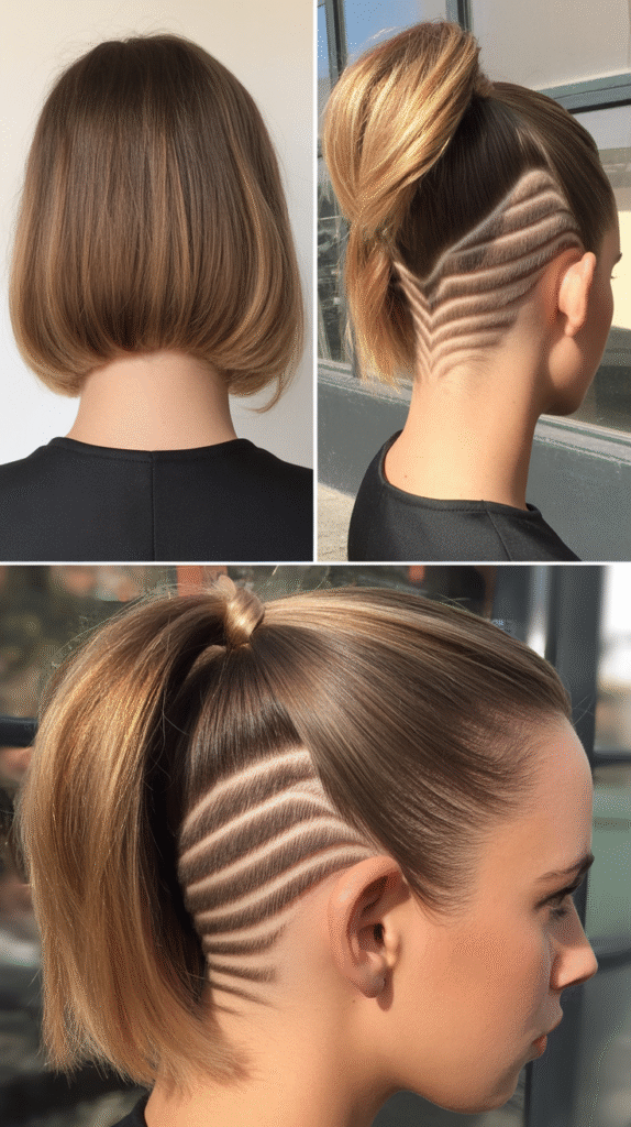 Blunt Cut with Nape Undercut
