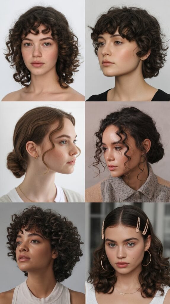  Curly Shoulder-Length Cut