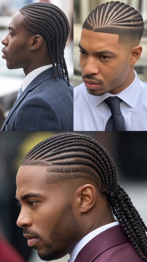  Cornrows With Low Fade