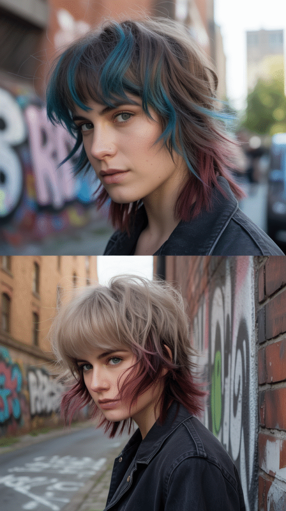 Choppy Wispy Bangs with Jagged Layers