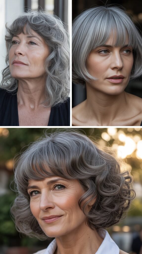 Textured Medium Cut with Blunt Micro Bangs