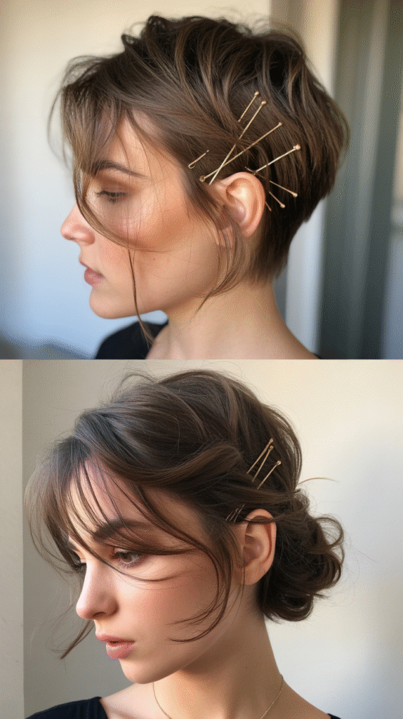  The Piece-y Updo Attempt
