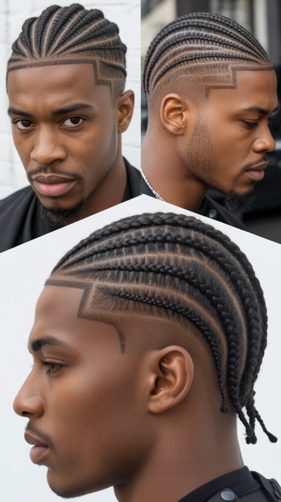 Cornrows With Line Up