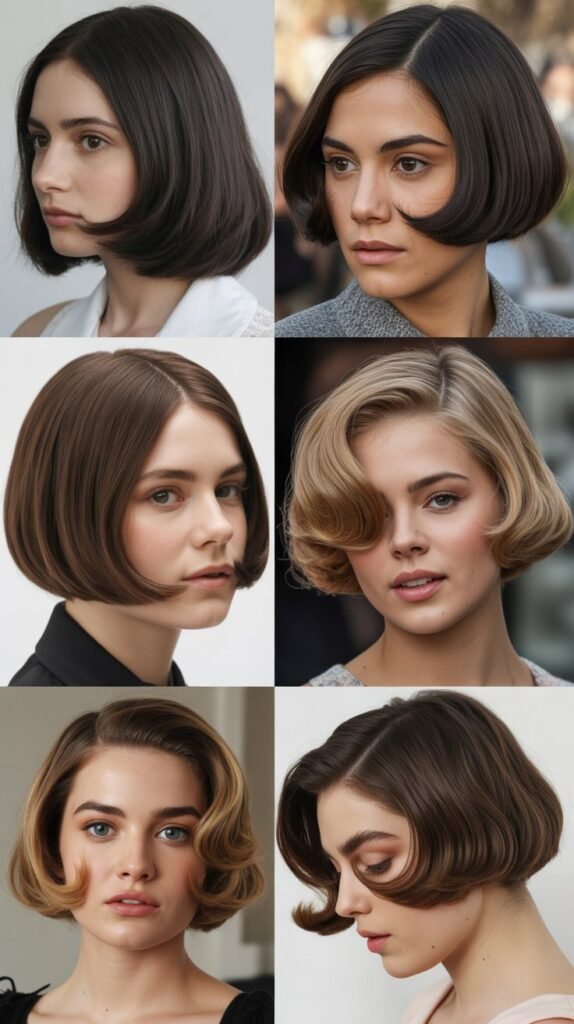 Blunt Cut with Flipped-Out Ends