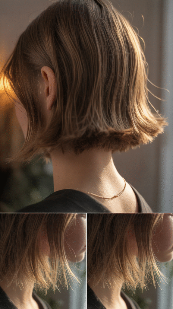 Blunt Cut with Wispy Ends