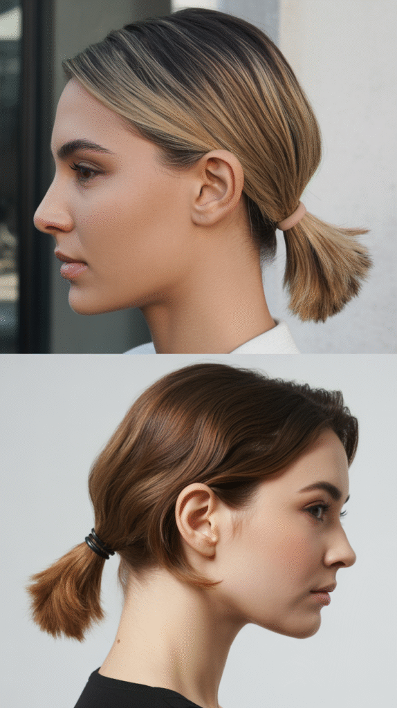  The Sleek Low Ponytail