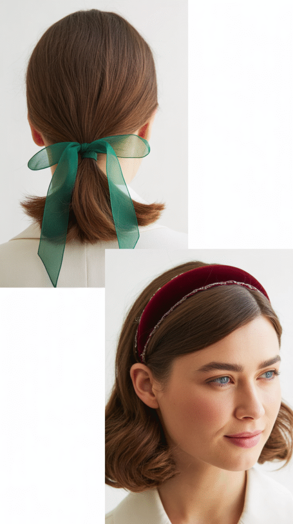 Blunt Cut with Ribbon Accessory