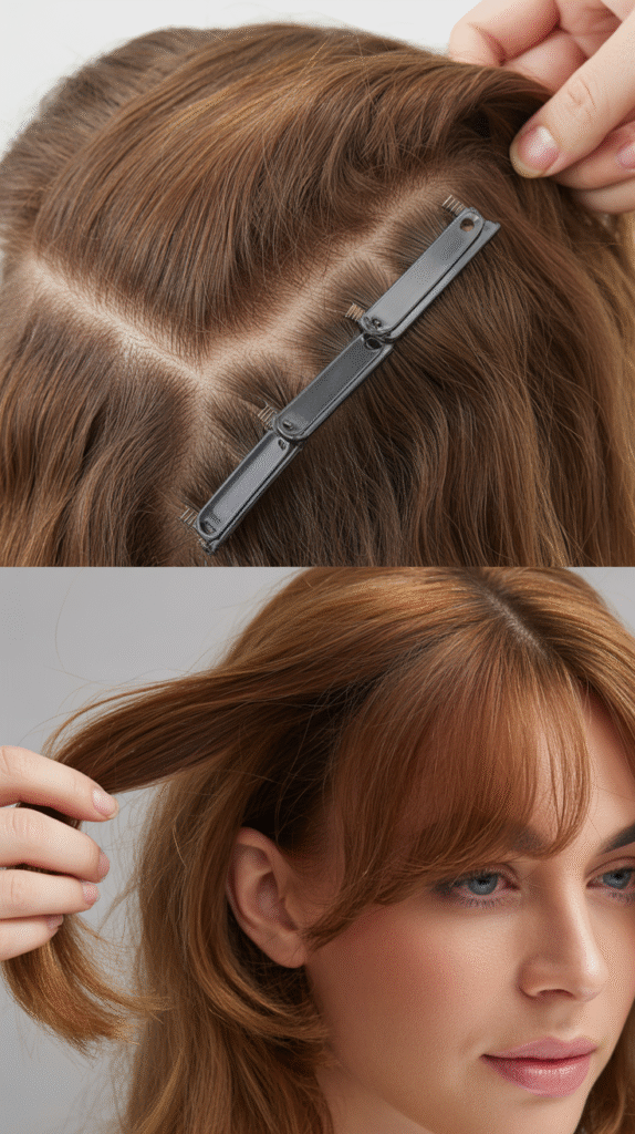  Wispy Bangs With Layered Extensions