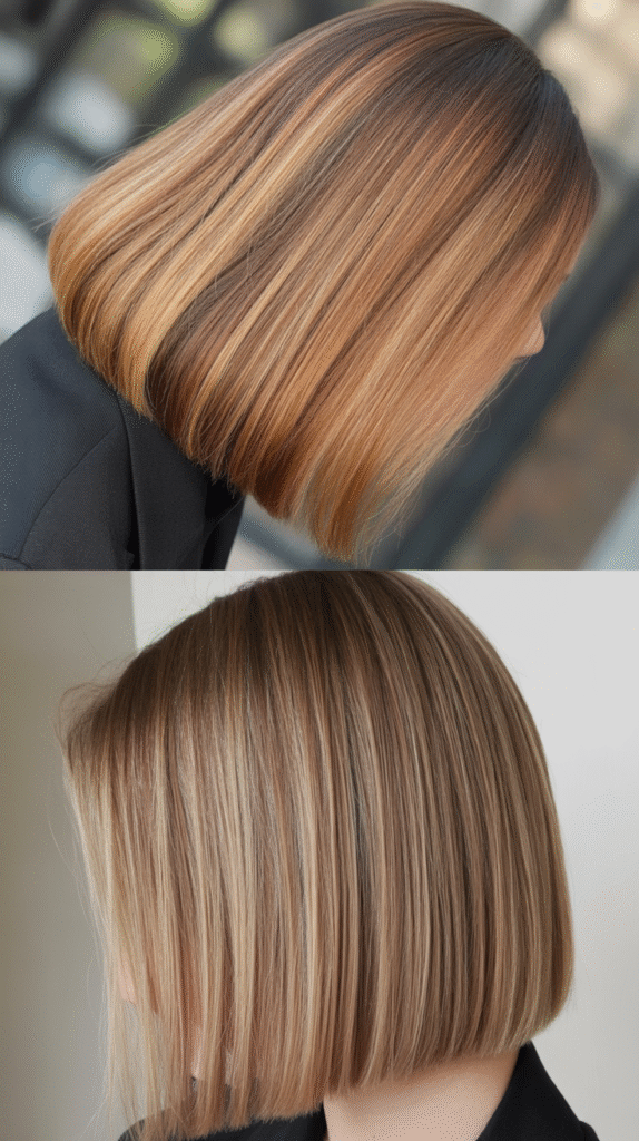 Blunt Cut With Balayage