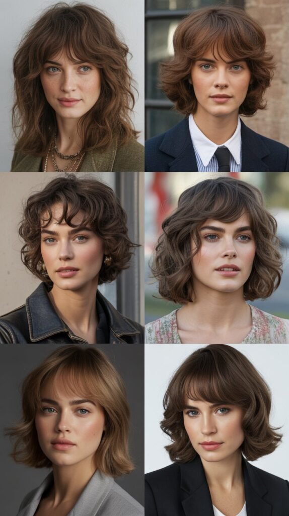 Pairing Wispy Bangs with Different Fashion Aesthetics