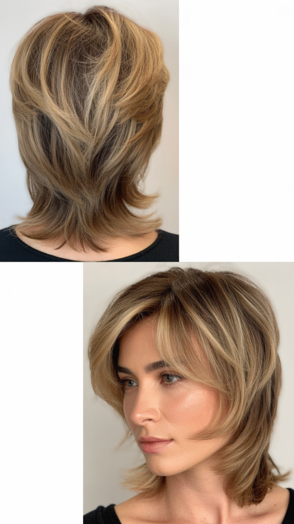  Curtain Bangs With Long Layers and Beachy Waves