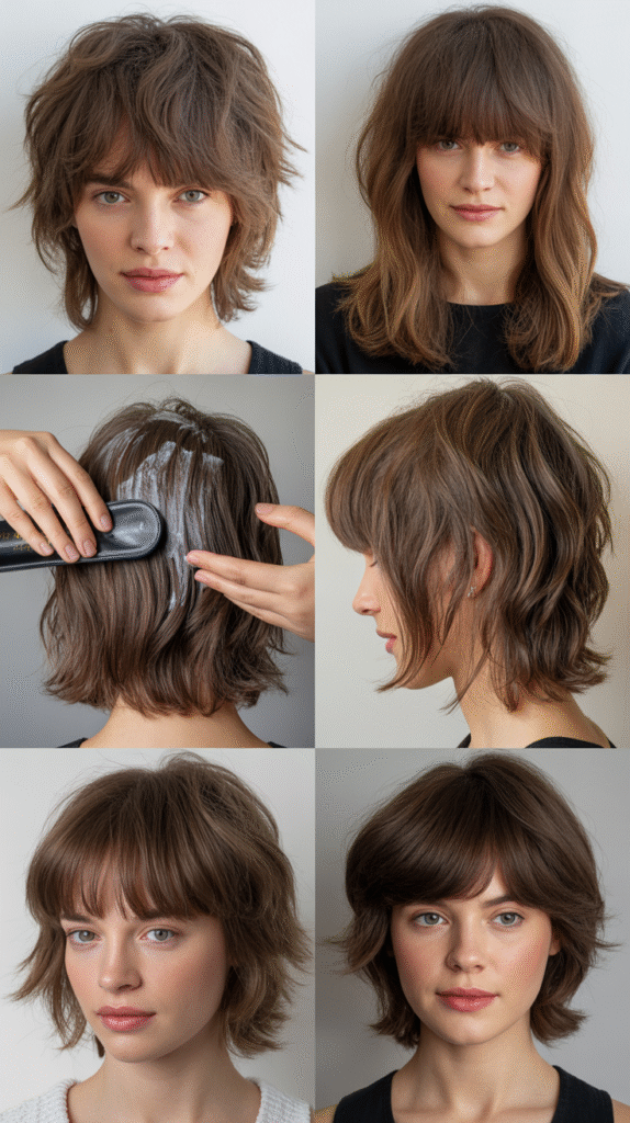  Choppy Wispy Bangs With Long Layers