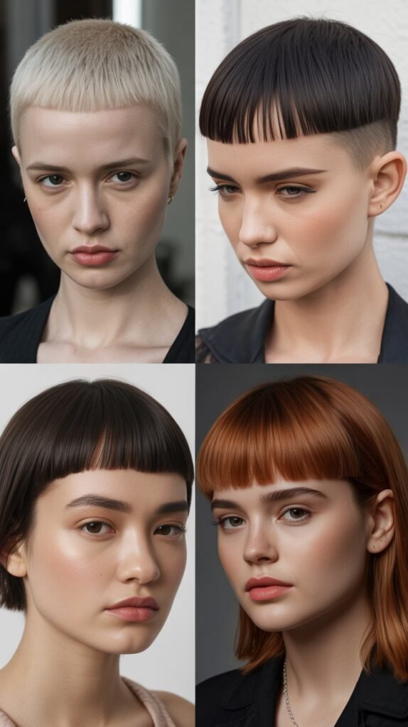 Precision Blunt Cut with Micro Bangs