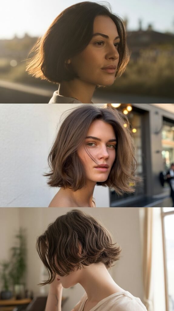  The Blunt Cut with Lived-In Texture