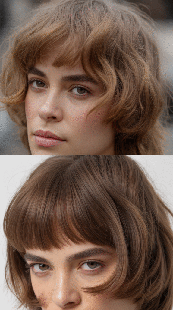 Soft Wispy Bangs With Invisible Layers