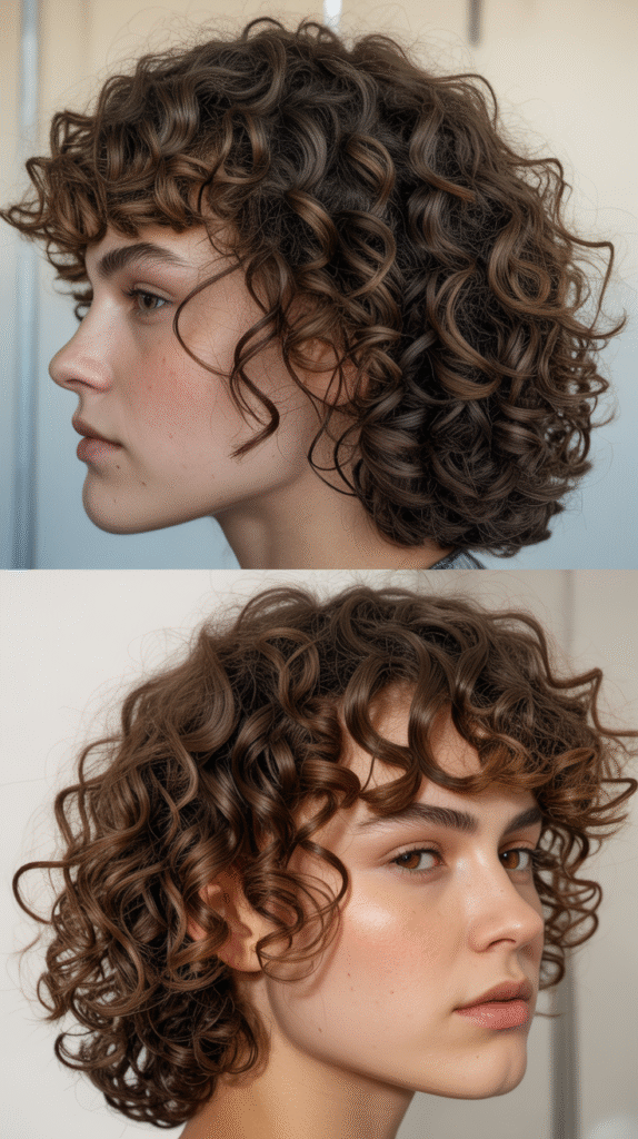  Blunt Cut for Curly Hair