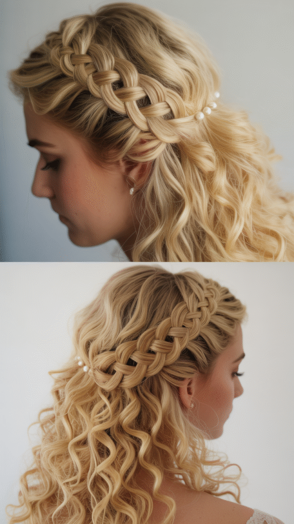 Braided Infinity Half-Up