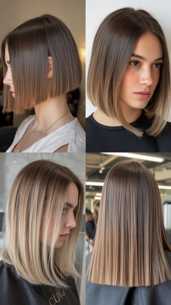 The Blunt Cut with Balayage