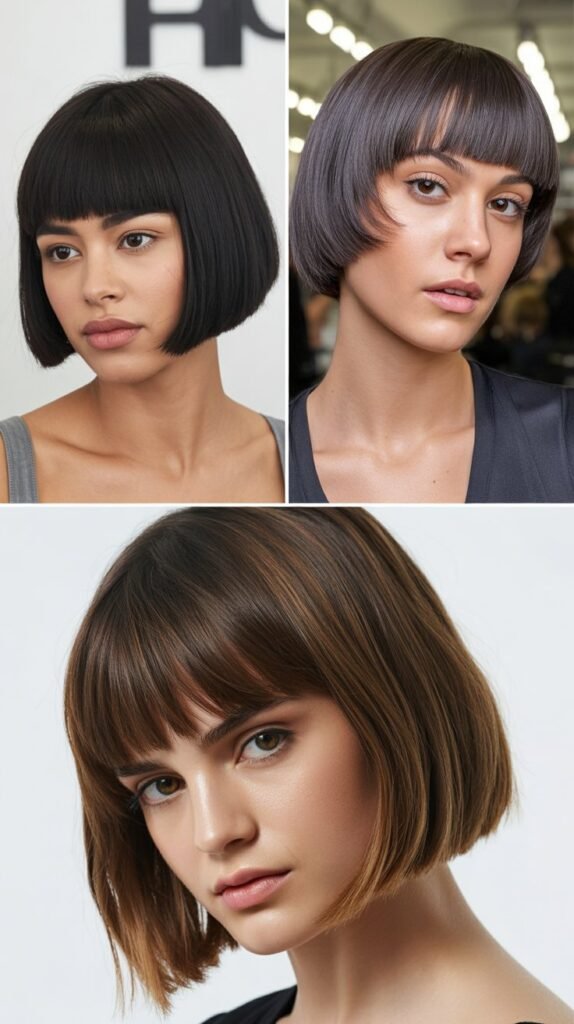 The Blunt Cut with Blunt Bangs