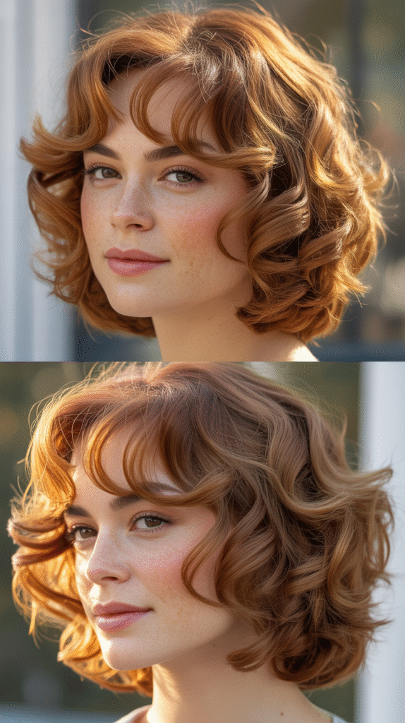 Curved Wispy Bangs with Round-Layered Cut