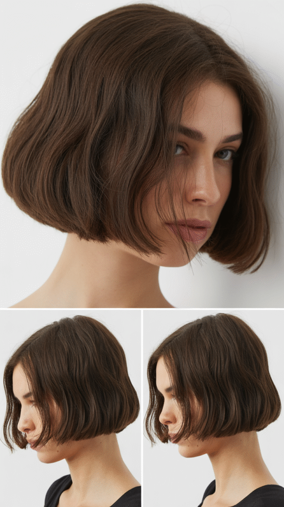 Blunt Cut with Minimal Styling