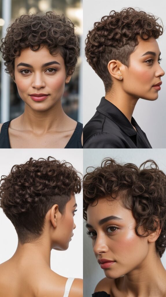 Curly Pixie Cut