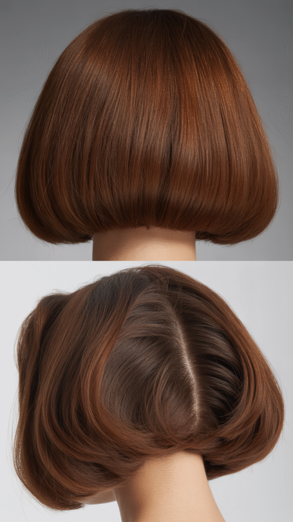  Blunt Cut with Soft Layers Underneath