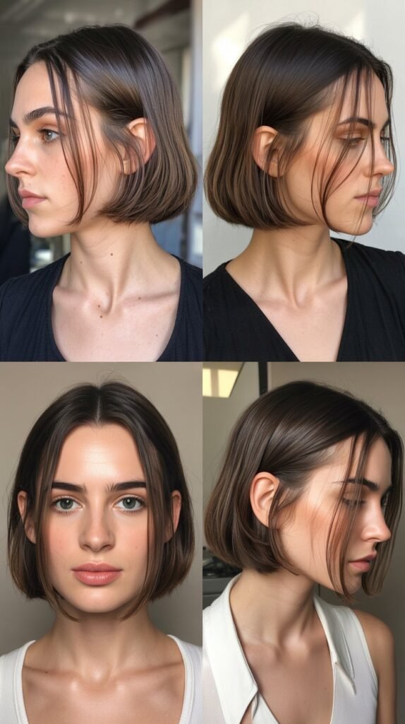 Blunt Collarbone Cut with Inner Layers