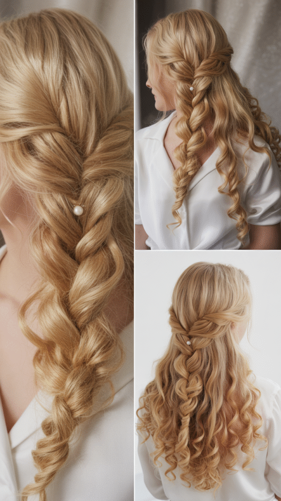  Twisted Rope Braid Half-Up