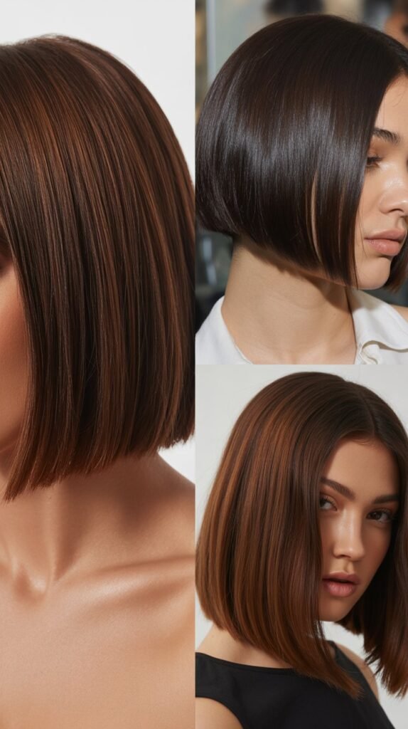 The Blunt Cut with Brunette Depth