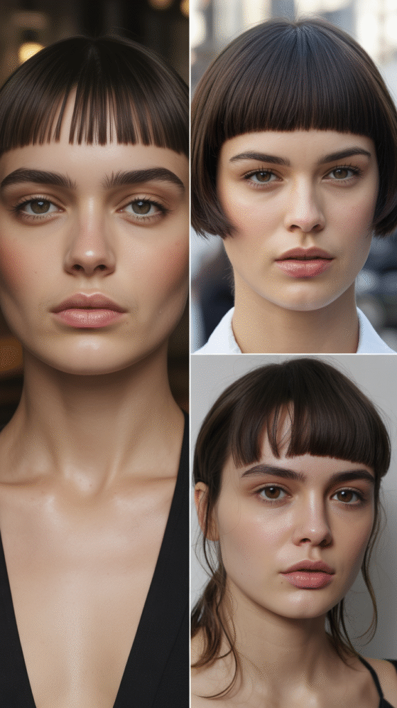 Blunt Cut with Blunt Bangs