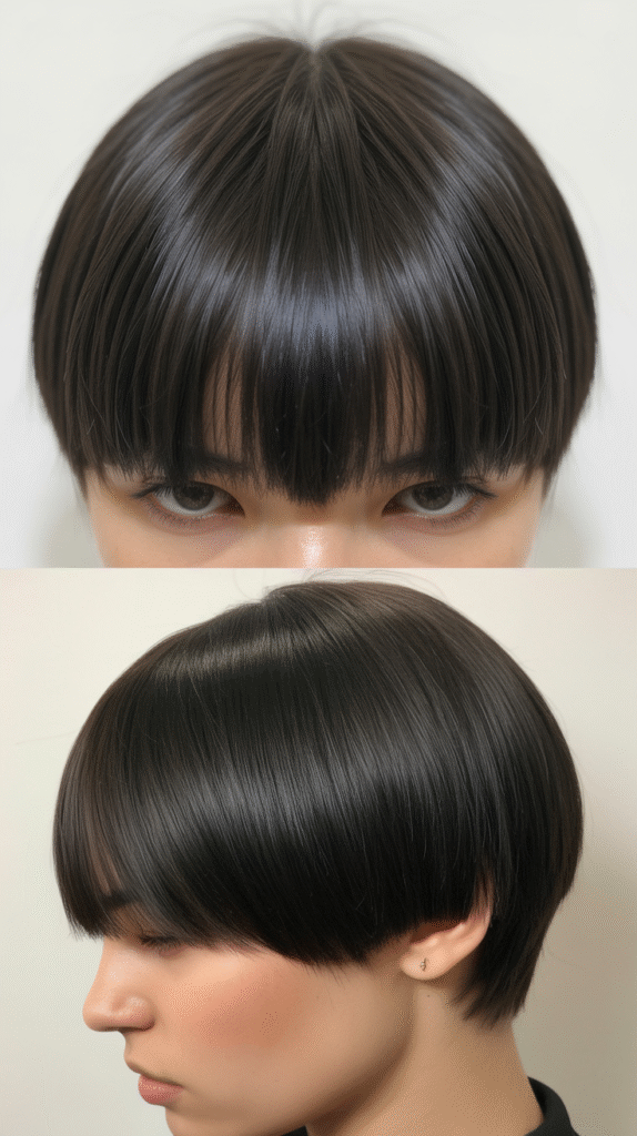 Blunt Cut for Straight Hair