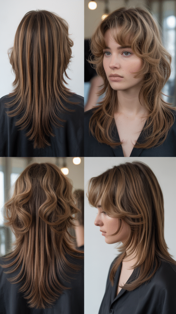 Wispy Bangs With Waterfall Layers