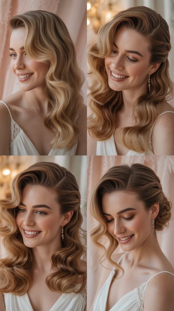 . Waterfall Braid with Curls