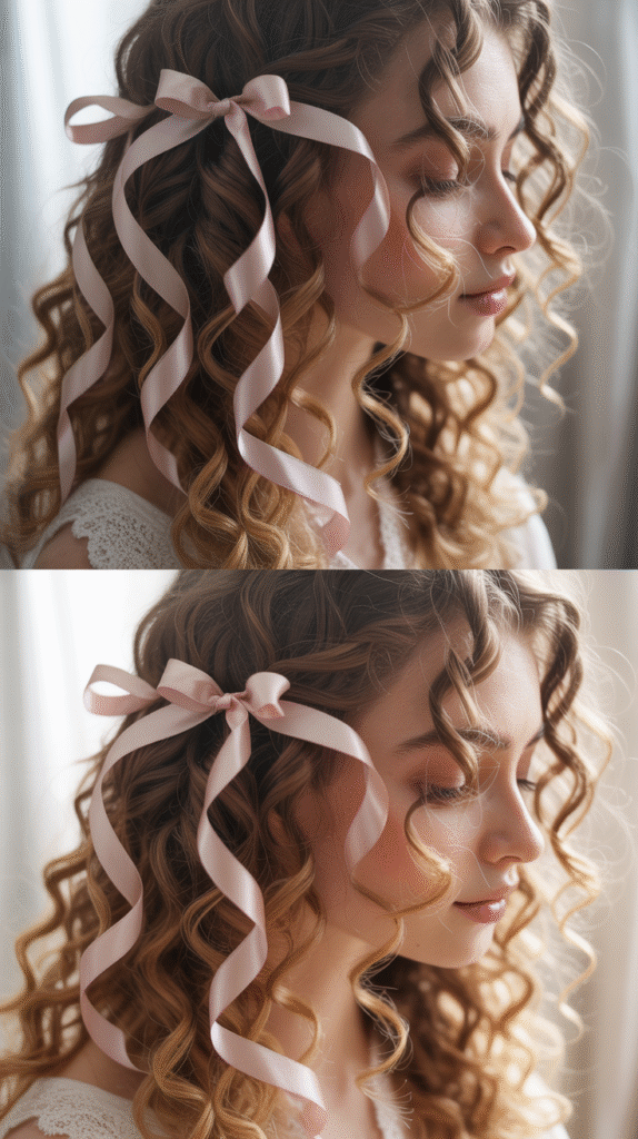 Curly Cut with Ribbon Layers