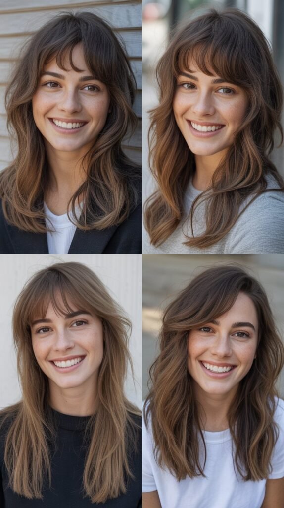  Wispy Bangs with Tapered Layers