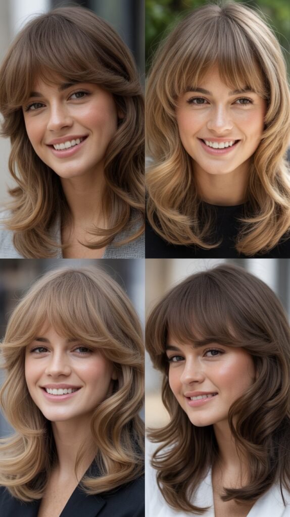 Wispy Bangs with Internal Layers