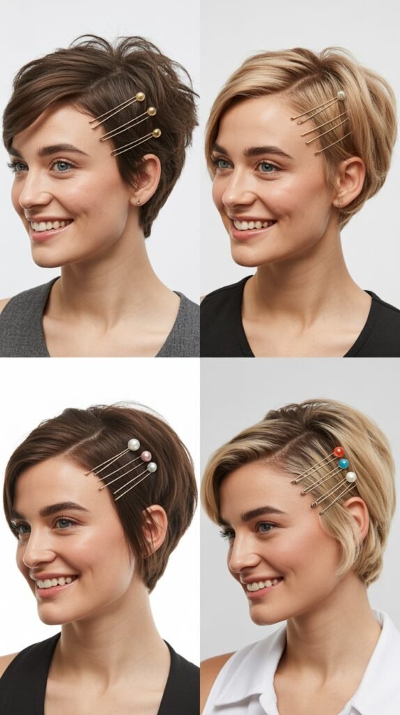 Pixie Bob with Bobby Pin Details