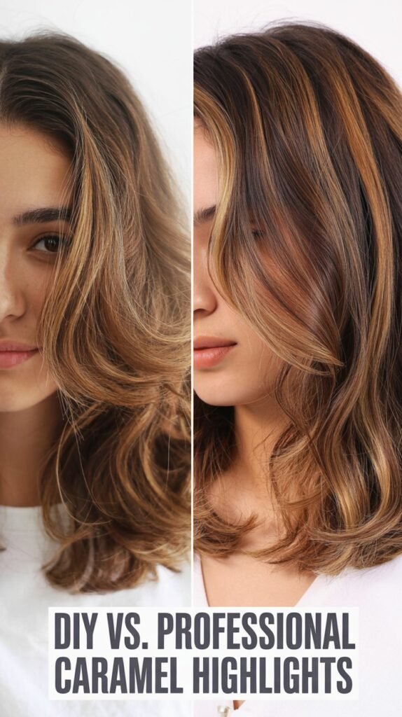  DIY vs. Professional Caramel Highlights