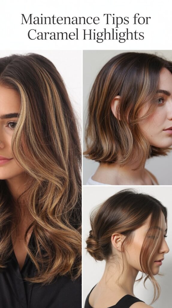 Maintenance Tips for Caramel Highlights