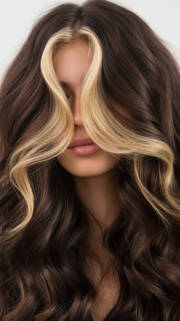  Dark Chocolate Brown with Auburn Lowlights