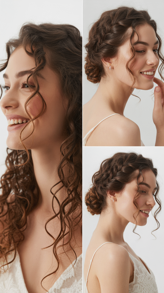  Curly Low Ponytail with Volume Boost