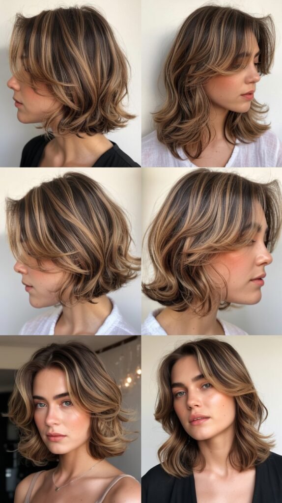 Caramel Highlights for Fine Hair